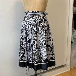 White House Black Market Print Skirt